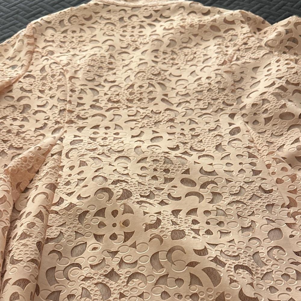 Moshita Pale Pink Lace Button two piece suit - Picture 10 of 16